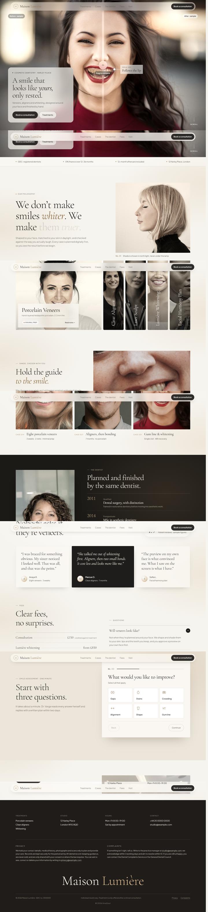 Clinic template preview
