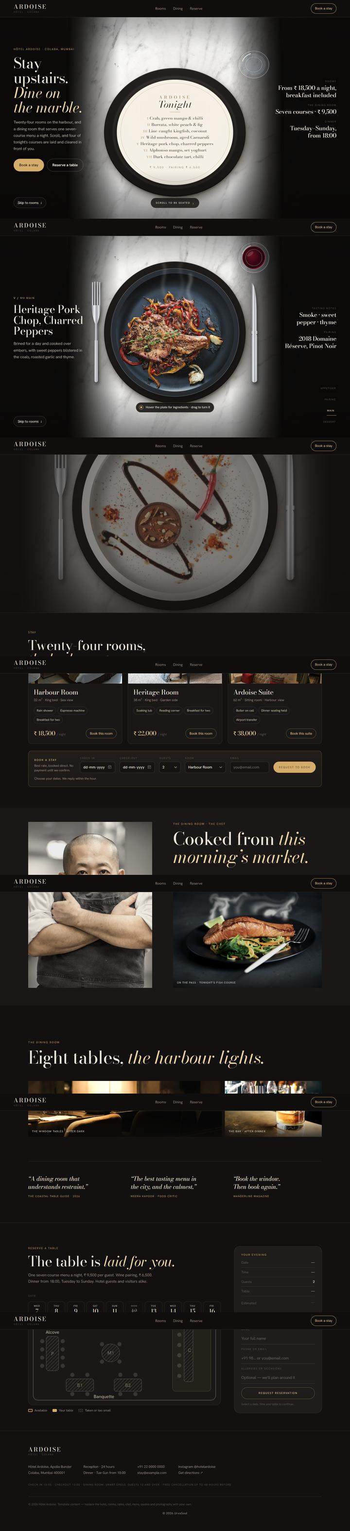 Hotel template preview